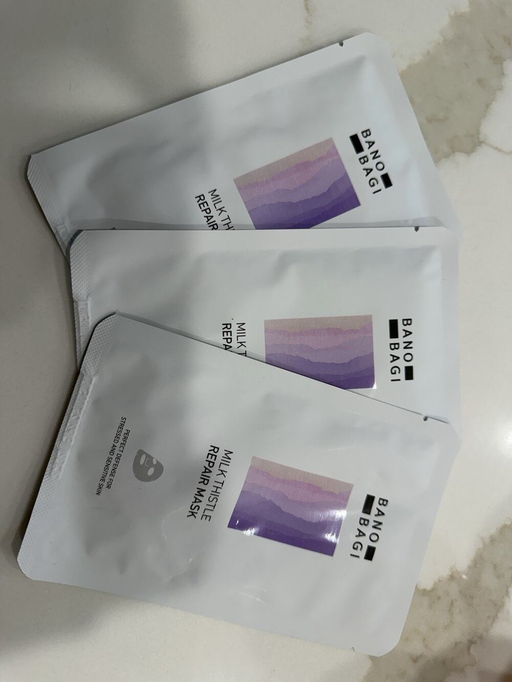 BANO BAGI Milk Thistle Repair Sheet Face Mask Hydrating Soothing Sensitive Skin